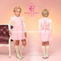 Pink Woolen Sleeveless Children Clothes for Christmas Party Wear (332#)